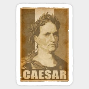 Julius Caesar Propaganda Italian Flag Poster Pop Art Sticker